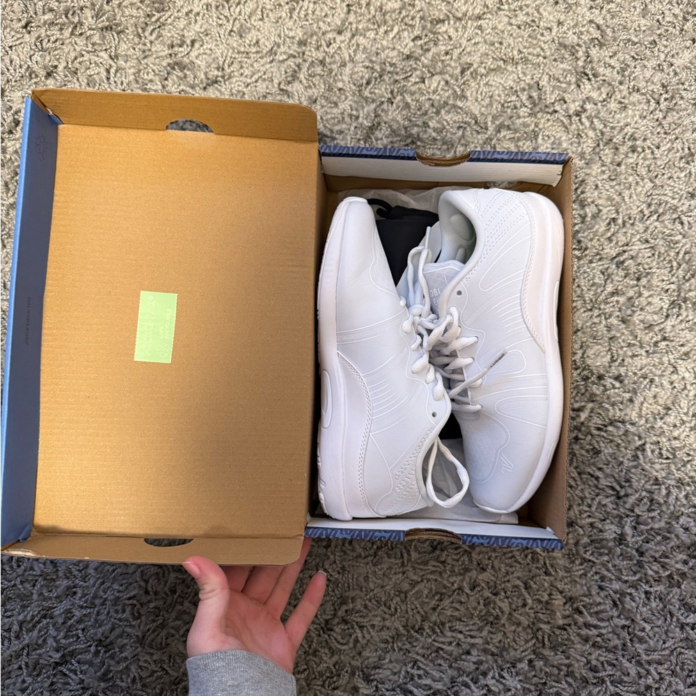 Varsity Double Edge Pro White Cheer Shoes